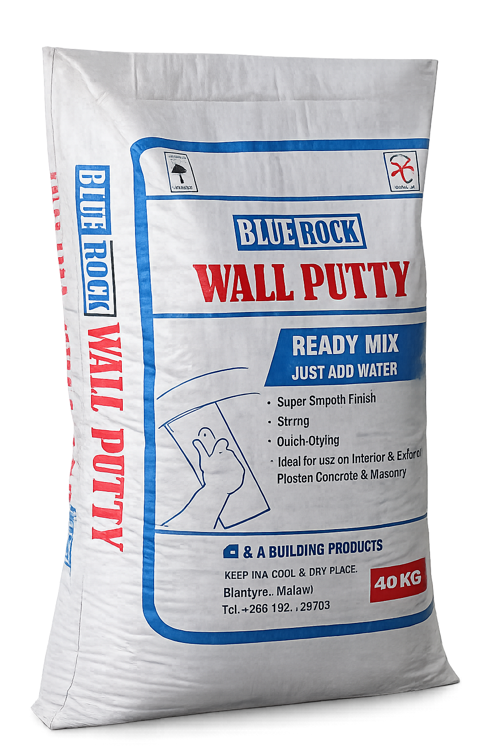 Blue Rock Wall Putty